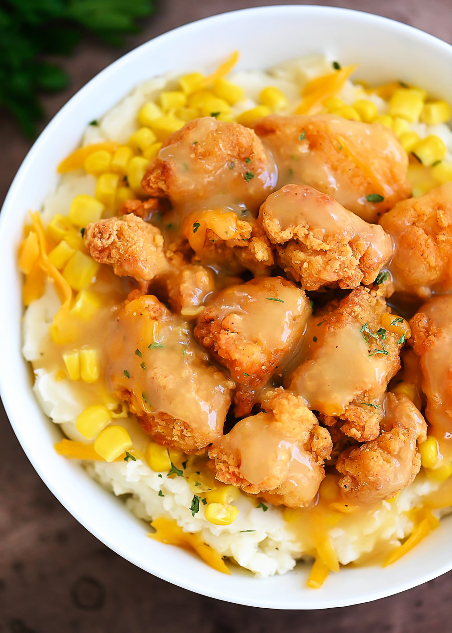 chicken-mashed-potato-bowl