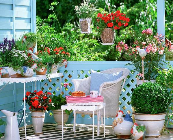 colourful accents balcony