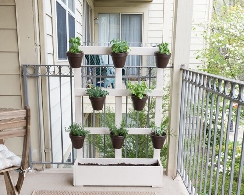 hanging planters balcony