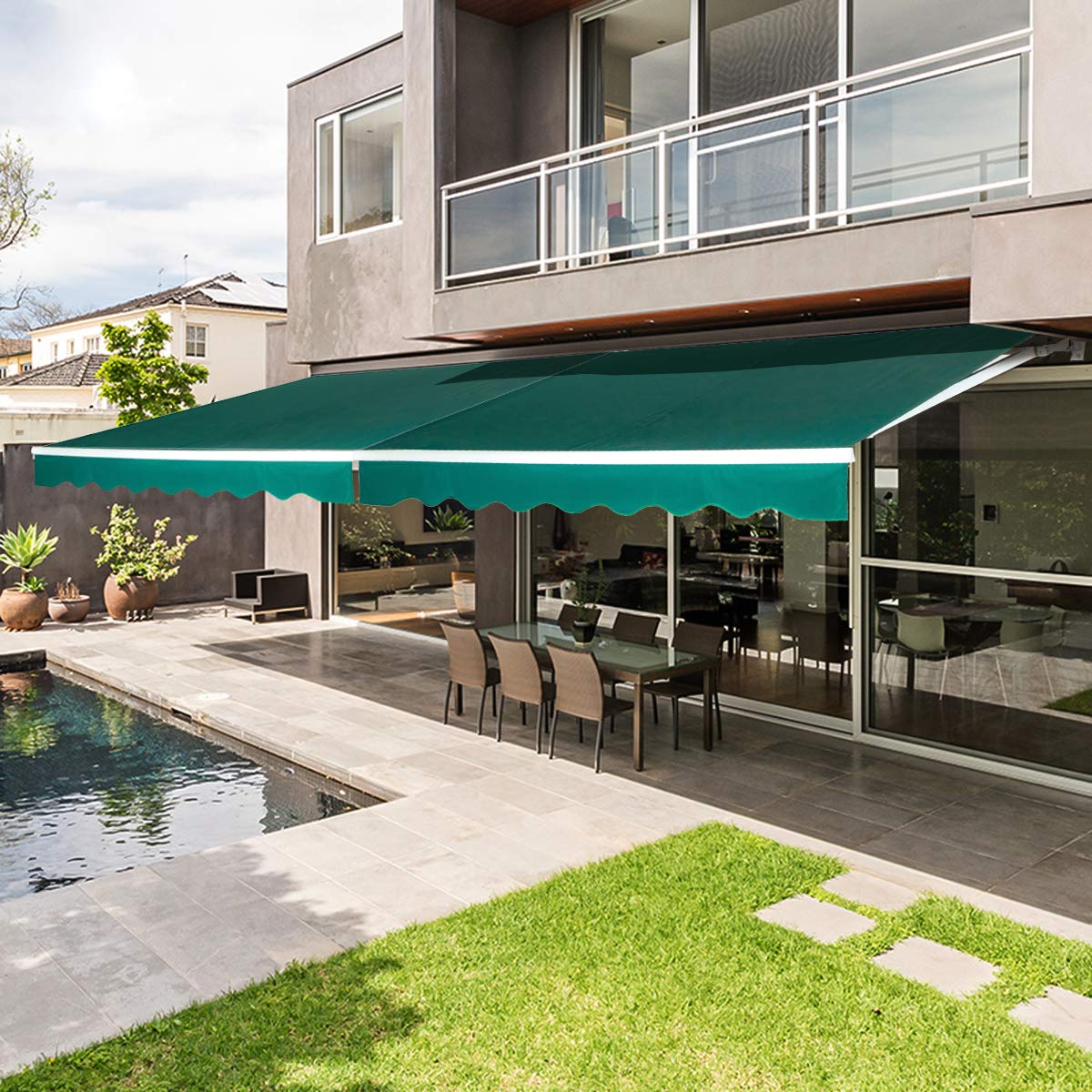 retractable awning balcony